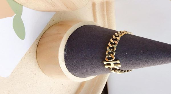 

new fashionable women bracelets bangle 18k gold plated bracelet wristband cuff chain stainless steel lovers gift wedd6806515, Black