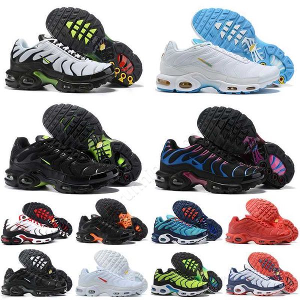 

2022 tn plus mens shoes triple white black multi hyper blue voltage purple scream green men women trainer sports sneakers size 36-46