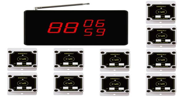 

singcall wireless building site calling system 1 screen receiver and 10 buttons6849911