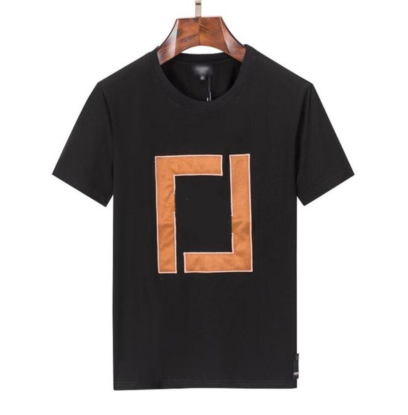 

2023 ss spring and summer latest round neck fashion short-sleeved t-shirt pure cotton fabric, skin-friendly and comfortable, durable and eas, White;black