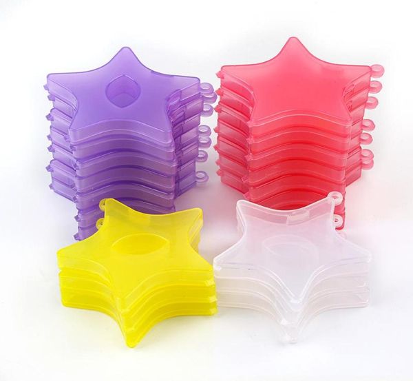 

false eyelashes 5100pcs eyelash packaging box star lash boxes bulk colored mink package whole storage case for 10mm16mm lash5648226