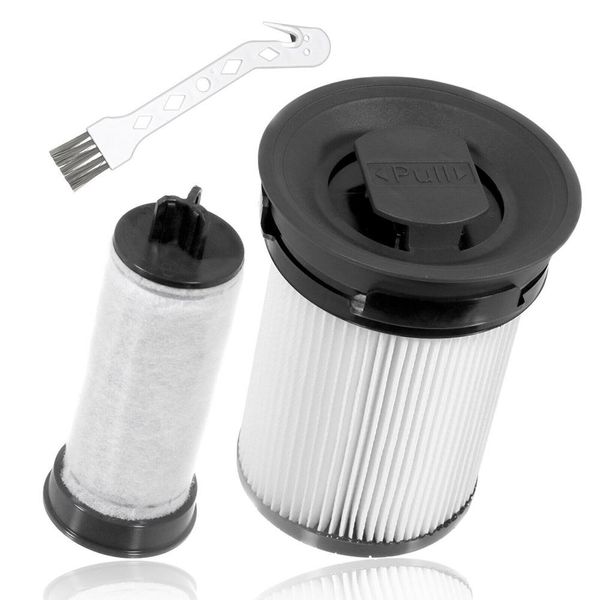 

dresses 2 pcs filter for miele triflex hx1 fsx hx fsf 11385020 9178017731 vacuum cleaner replacement filter handheld cordless spare part, Black;gray