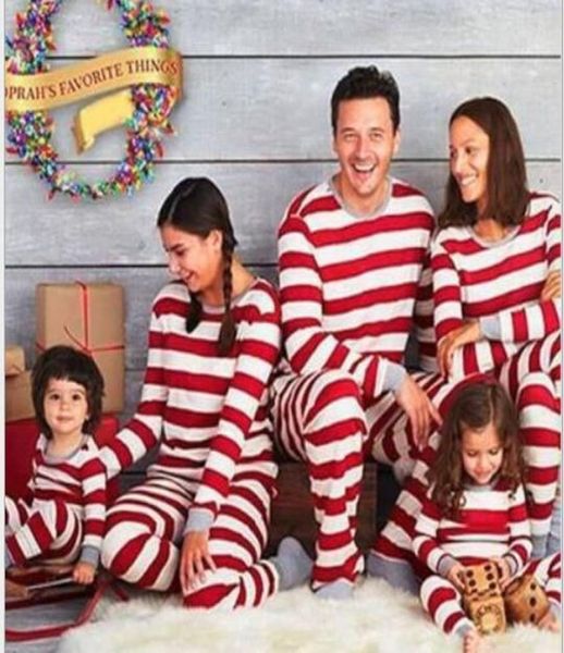 

christmas new red and white striped printed longsleeved pants parentchild suit home service1705946, Blue