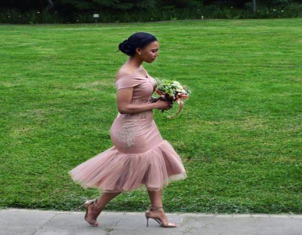 

custom made country off shoulder arabic dubai bridesmaid dresses beach wedding party guest dresses junior maid of honor gowns2381733, White;pink