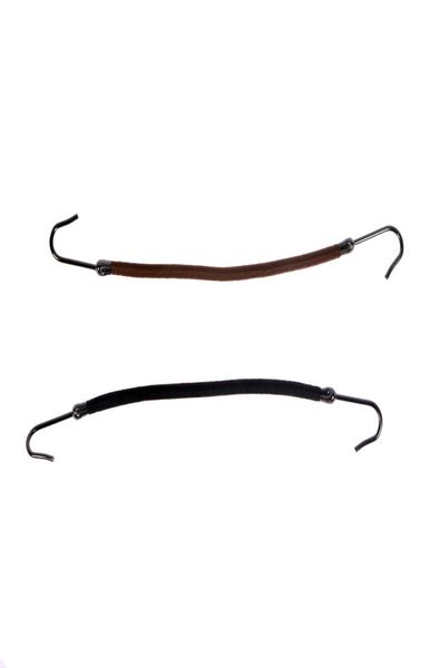 

new elastic clips bows hair accessories girls bands gum with hook ponytail holder bungee hair thick headwear7944574, Brown