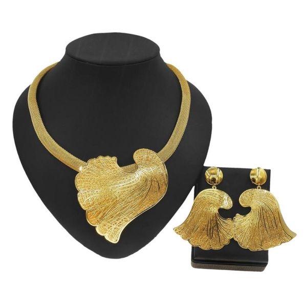 

earrings necklace yulaili brazilitalian style goldplated jewelry set and nigerian bride bridesmaid wedding wear sets whole8851715, Silver