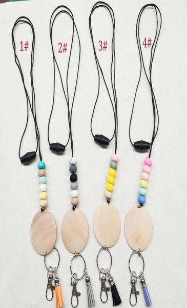 

whole personalized silicone bead pencil necklace blank disc tassel pendant chain multicolor optional4265524, Silver