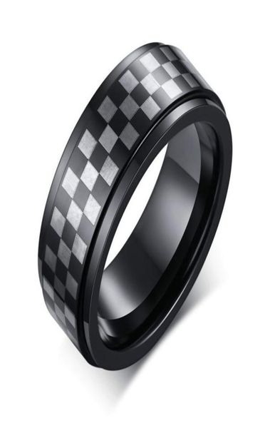 

unique checkerboard grid mens tungsten wedding band ring 8mm comfort fit us size 8 to 125018769, Silver