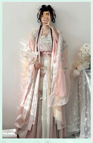 

spring and summer new song dynasty made hanfu spring chinoiserie version waist length long sleeved shirt super fairy changgu, Black;red