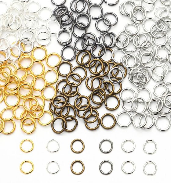 

jewelry accessories jewelry makingjewelry findings components 500pcslot 4 5 6 8 10 mm jump rings split rings connectors for diy j7291909, Blue;slivery