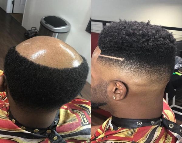 

super durable skin base 6mm afro curl toupees for african america black mens 100 human hairpieces curly wigs8565373
