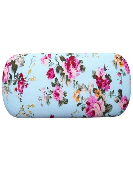 

watch boxes cases eyeglasses hard case for glasses women optical floral print eyewear spectacles box holder eye glass casewatch8329990, Black;blue