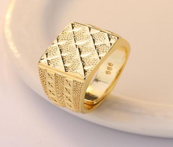 

gold color men finger ring male jewelry resizeable male rings frosted open adjustable size rings82201065947648, Golden;silver