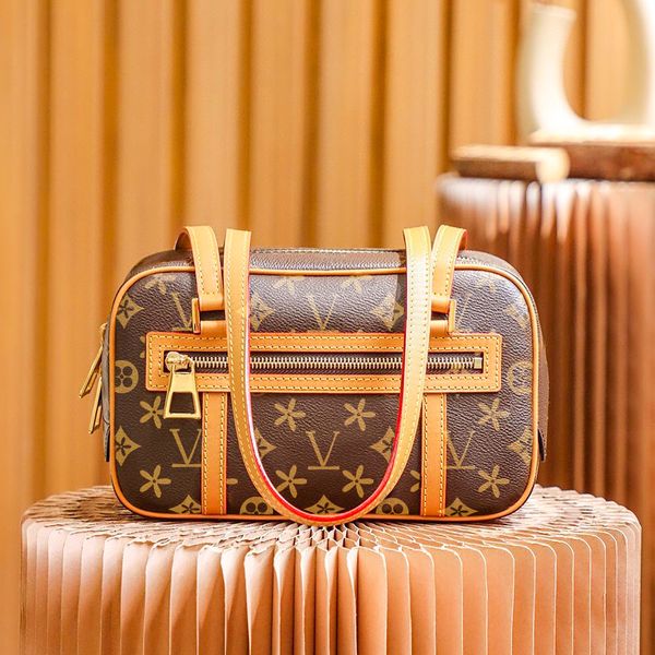 

mirror quality clutch m46321 luxurys designer bags genuine leather womens cite bag cross body men purses totes handbags brown flower shoulde
