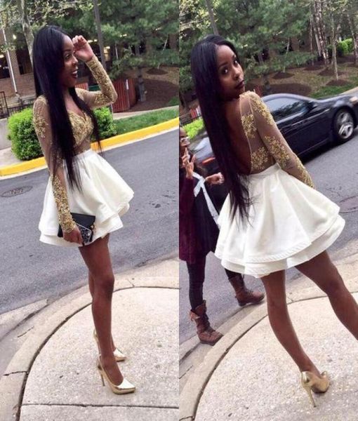 

gold applique homecoming dresses 2018 long sleeve cocktail dresses backless tiered short v neck formal party gowns prom dresses8358627, Blue;pink