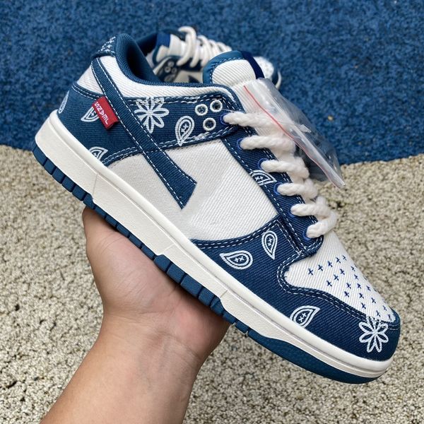 

2023 experiments with the skates shoes art of sashiko duks low se industrial blue men women summer lifestyle sneakers