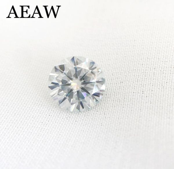 

round brilliant cut moissanite 05 carat 5mm slight blue test positive lab grown diamond loose gems stones excellent cut vvs1 s9234057562, Black