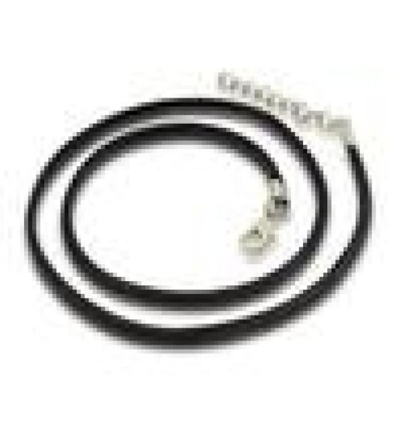 

black wax leather cord necklace rope chain lobster clasp diy jewelry accessories 2mm and 15mm for selections4768974, Silver