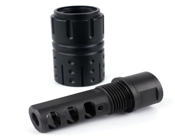 

steel 308 muzzle brake 762 m18x1rh with 1316x16 sleeve 7075 aluminium9812756