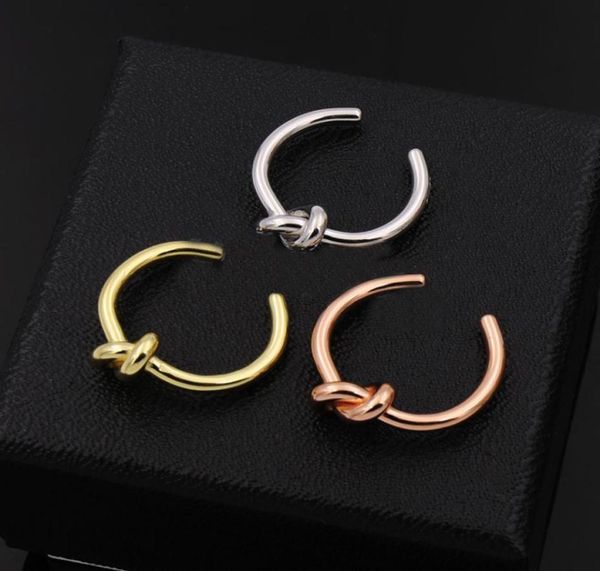 

fashion models simple personality street single kink ring copper rose gold silver color into open ring for woman1368848