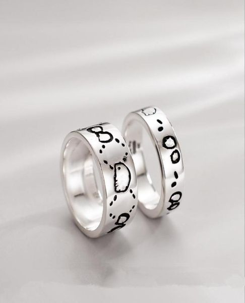 

skull stainless steel band ring classic women couple party wedding jewelry men punk rings size 5117432115, Silver