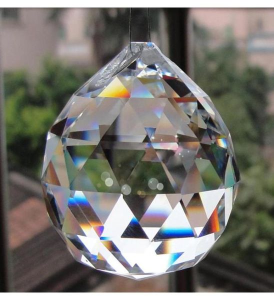 

new hanging clear crystal ball sphere prism pendant spacer beads for home wedding party light lamp sqcrdh dh20102422671