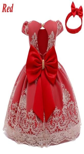 

newborn baby girls red merry christmas dress toddler kids 1 2 years birthday party lace princess costume infant new year outfits q5144187, Red;yellow