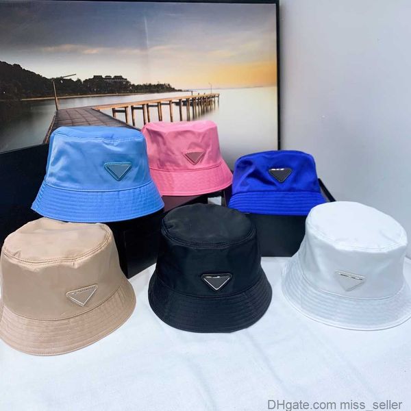 

bucket womens hat designer cap fisherman hats mens buckets caps fashion stingy brim casquette casual fitted sunhat breathable sunshade misss, Blue;gray