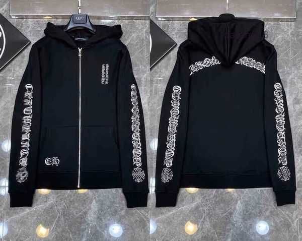 

men's hoodies sweatshirts chromees hearts winter heart hoodie ch long sleeve loose coat hooded hoody men woman hip hop sanskrit cross p, Black