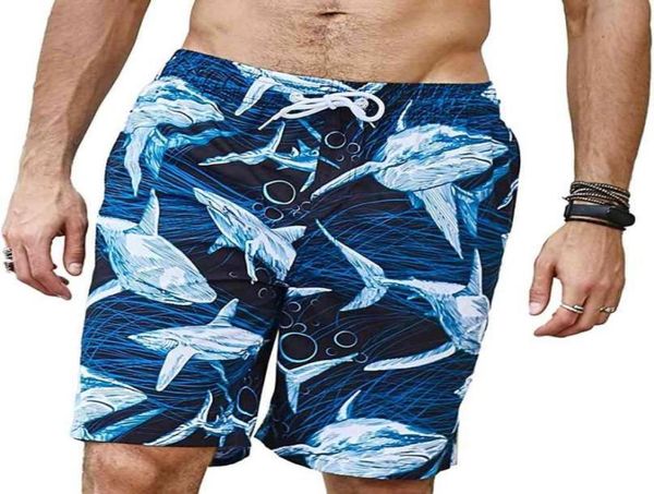 

361 board shorts quick dry surf pants men beach shark printed plus size swimwear swimming trunks male bathing suit 2109246973678