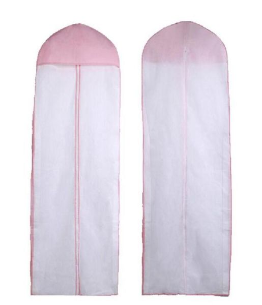 

white pink bridal accressories 155cm wedding dress bag garment cover evening dress dust cover travel storage 2483822
