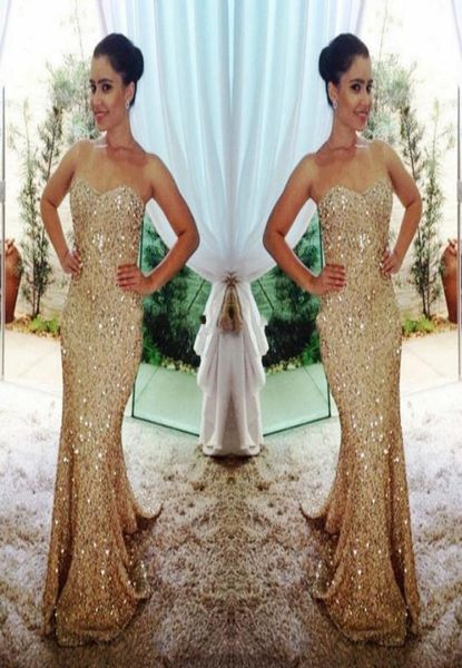

glittering sequins gold mermaid prom dresses vestidos de festa custom made back zipper bling party evening gowns 20169591570, Black