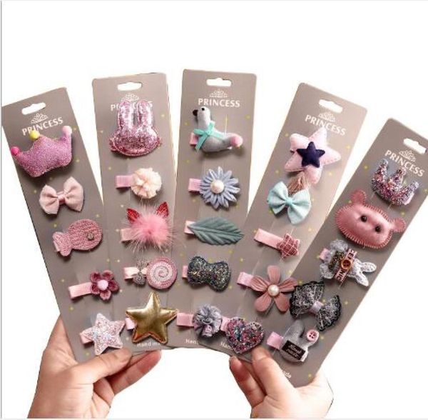 

5pcs new cute flower princess hairpin kids girls hair clips bows barrette accessories for children hairclip headdress hairgrips8129396, Slivery;white