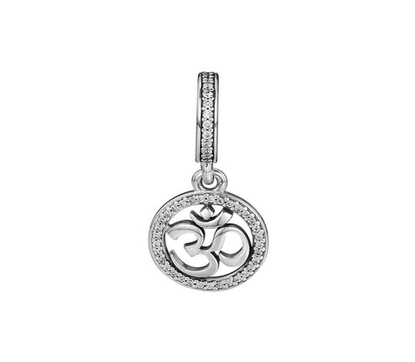 

30 charms 925 sterling silver fits diy style bracelet om symbol dangle 797584cz h86937168, Bronze;silver