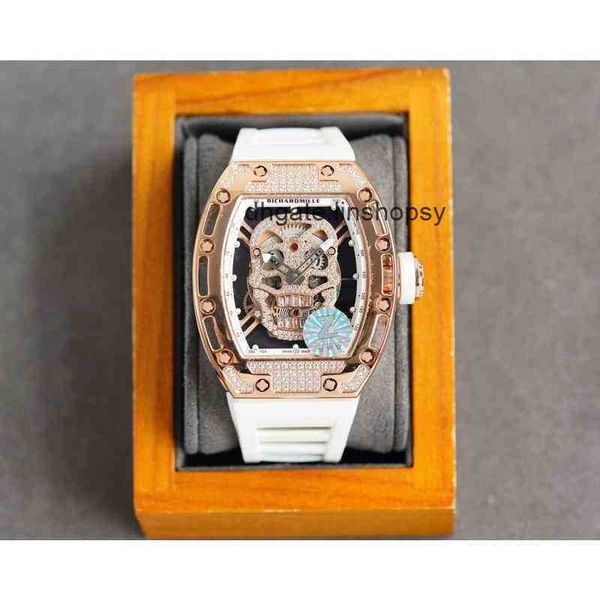 

aluxury watch date lluxury mens mechanical watch richa milles rm052 fully automatic movement sapphire mirror rubber watchband swiss wristwat, Slivery;golden