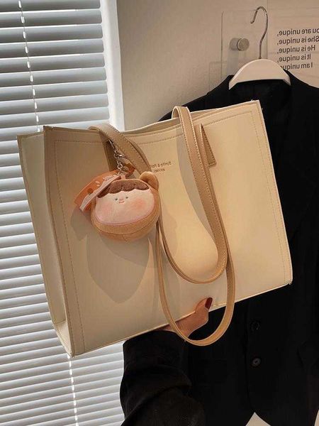 

large capacity bag for women new summer high sense college student class shoulder bag versatile commuter tote bag