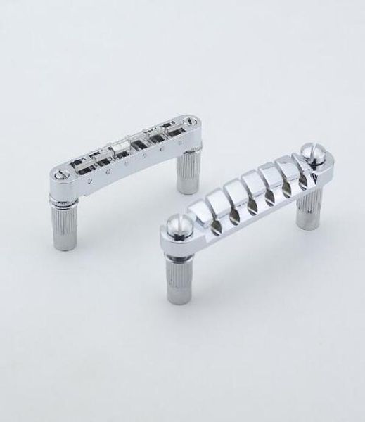

1 set original genuine guitarfamily ibz quik change iii tuneomatic electric guitar bridge and tailpiece chrome 7492333
