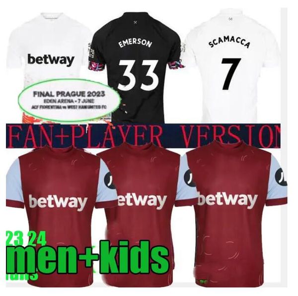 

23 24 bowen rice scamacca ings soccer jersey iron maiden .paqueta kehrer benrahma lanzini antonio fornals emerson 2023 football shirt mens, Black;yellow