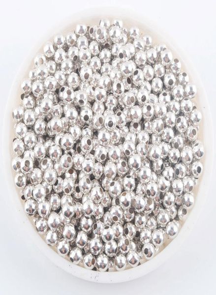

wojiaer 3mm 4mm 6mm 8mm gold silvercolor pewter metal iron round loose beads spacer for jewelry making 100pcslot bh3069873689, Black