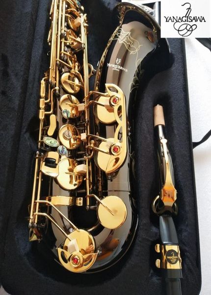 

real picture new tenor yanagisawa w037 bb music instrument saxophone black golden key quality brass pearl buttons1921157