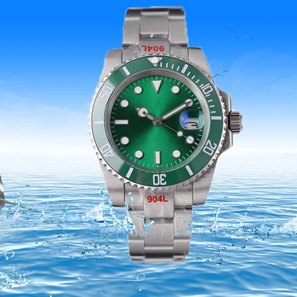

luxury men's watch high end design sub style automatic sports sapphire glass ceramic bezel stainless steel original buckle bracelet men, Slivery;brown