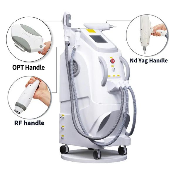 

professional ipl laser machine 3 in 1 ipl skin rejuvenation machine q switched nd yag laser rf tattoo removal machine skin tightening perman