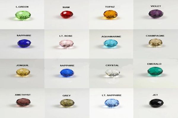 

wholes 6mm rondelle glass faceted bead mix loose pack0125376192, Crystal