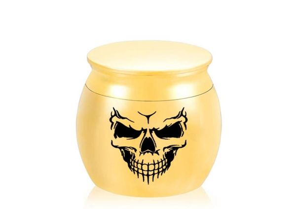 

skull mini cremation urns funeral urn for ashes holder small keepsake memorials jar 30 x 40 mm3522398, Silver