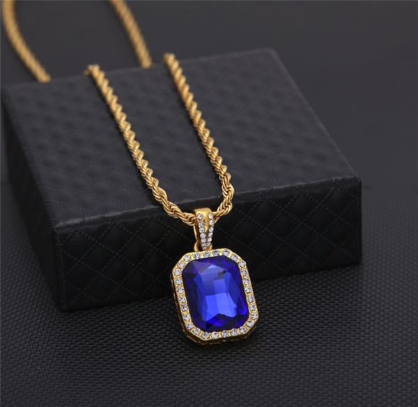 

vintage hip hop golden bling iced out mini stone stainless steel chain pendants necklaces for men women charm crystal jewelry1608360, Silver
