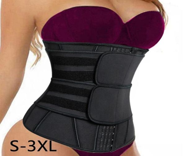 

11 steel bone women waist trainer neoprene body shaper corset slimming belt waist shaper cinta modeladora shapewear6327096, Black;white