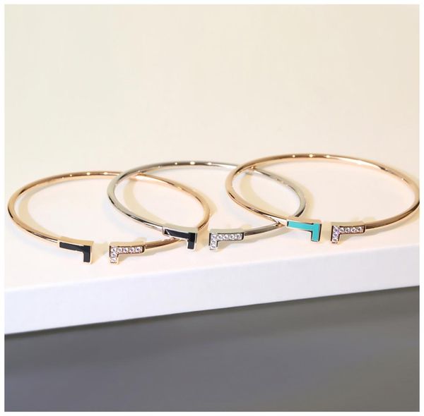 

t bracelet bracelets for girlfriend diamond gold bangle for men mens silver braclets armband cuff marriage bangles son braclet pul9933211, Black