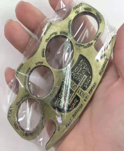 

high hardness hell detective constantine brass knuckle outdoor edc tools knuckles duster buckle break window selfdefense tool 3123788056