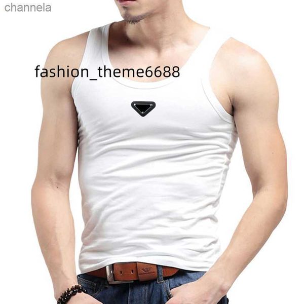 

t shirt for men fashion designer mens polos tees tshirts tank summer cotton round neck sleeveless vest brands womens mans solid loose fit bo, White;black