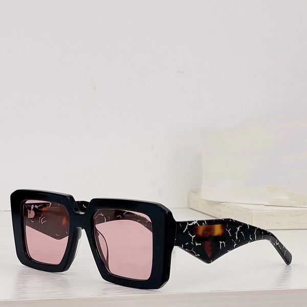 

popular brand symbole designer sunglasses mens womens spr 23y square frame triangle temple design highlights fashion with original box, White;black